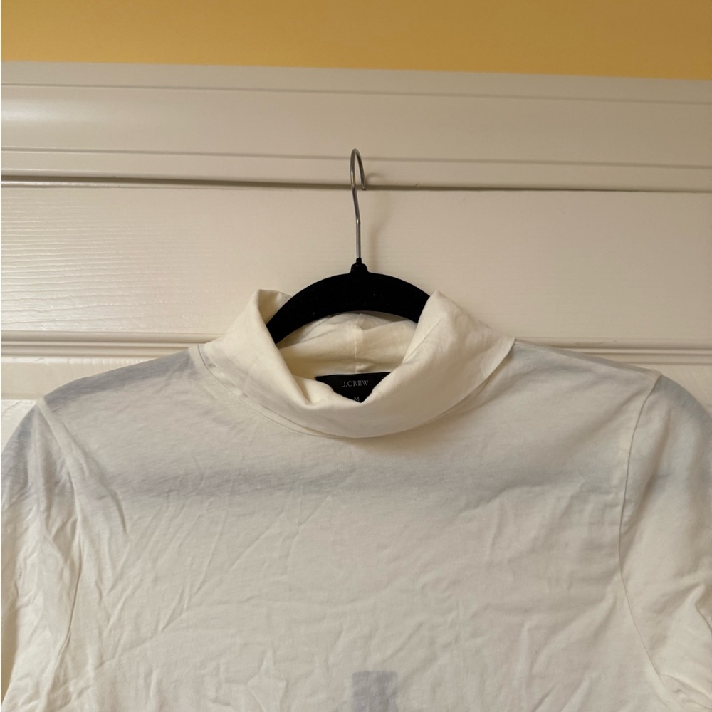 NWT J.Crew Cream Tissue Turtle Neck - Picture 3 of 3